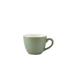 GenWare Porcelain Matt Sage Bowl Shaped Cup 9cl/3oz Pack of 6
