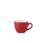 Genware Porcelain Red Bowl Shaped Cup 9cl/3oz Pack of 6