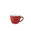 Genware Porcelain Red Bowl Shaped Cup 9cl/3oz Pack of 6