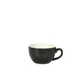 Genware Porcelain Black Bowl Shaped Cup 17.5cl/6oz Pack of 6