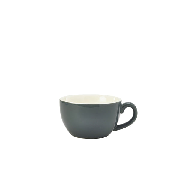 Genware Porcelain Grey Bowl Shaped Cup 17.5cl/6oz Pack of 6
