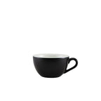 Genware Porcelain Matt Black Bowl Shaped Cup 17.5cl/6oz Pack of 6