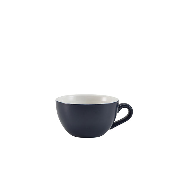 GenWare Porcelain Matt Blue Bowl Shaped Cup 17.5cl/6oz Pack of 6