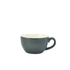 Genware Porcelain Grey Bowl Shaped Cup 25cl/8.75oz Pack of 6