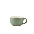 GenWare Porcelain Matt Sage Bowl Shaped Cup 25cl/8.75oz Pack of 6