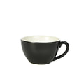 Genware Porcelain Black Bowl Shaped Cup 34cl/12oz Pack of 6