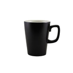 Genware Porcelain Matt Black Latte Mug 34cl/12oz Pack of 6