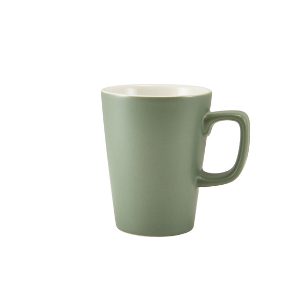 GenWare Porcelain Matt Sage Latte Mug 34cl/12oz Pack of 6