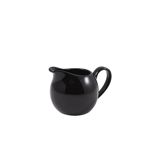 Genware Porcelain Black Jug 14cl/5oz Pack of 6
