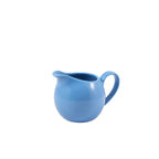 Genware Porcelain Blue Jug 14cl/5oz Pack of 6