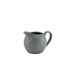 Genware Porcelain Matt Grey Jug 14cl/5oz Pack of 6