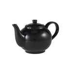 Genware Porcelain Black Teapot 45cl/15.75oz Box of 6