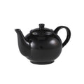 Genware Porcelain Black Teapot 45cl/15.75oz Box of 6
