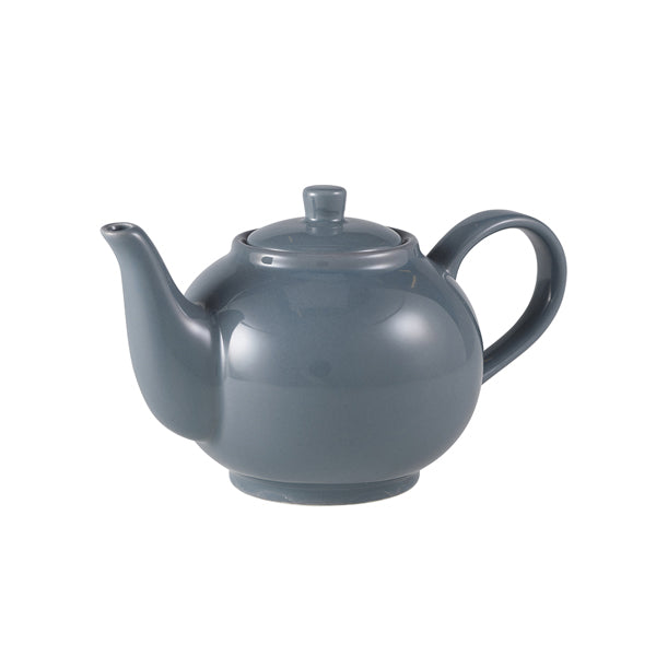 Genware Porcelain Grey Teapot 45cl/15.75oz Box of 6