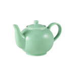 Genware Porcelain Green Teapot 45cl/15.75oz Box of 6