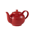 Genware Porcelain Red Teapot 45cl/15.75oz Box of 6