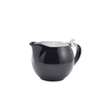 GenWare Porcelain Black Teapot with St/St Lid & Infuser 50cl/17.6oz Box of 6