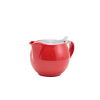 GenWare Porcelain Red Teapot with St/St Lid & Infuser 50cl/17.6oz Box of 6