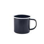 Enamel Mug Black with White Rim 36cl/12.5oz Box of 12