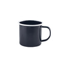 Enamel Mug Black with White Rim 36cl/12.5oz Box of 12