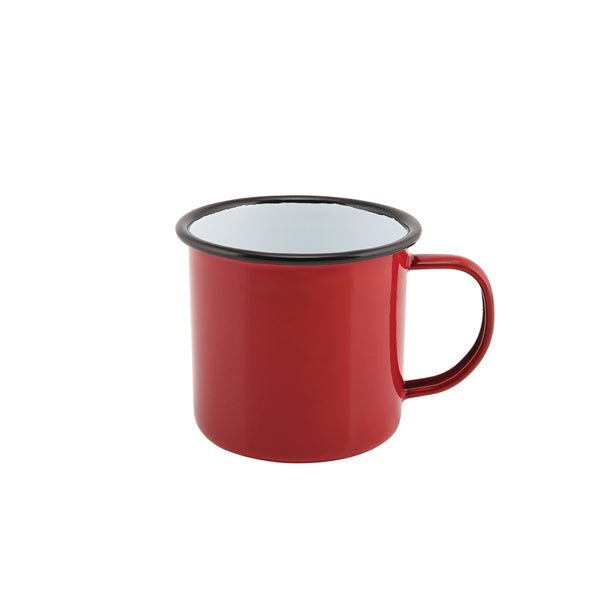 Enamel Mug Red 36cl/12.5oz Box of 12
