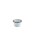 Enamel Ramekin White with Grey Rim 7cm Dia 90ml/3.2oz Pack of 12