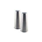 Genware Stainless Steel Conical Salt & Pepper Set Box of 112