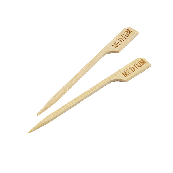 Bamboo Steak Markers 9cm/3.5" Medium (100pcs)