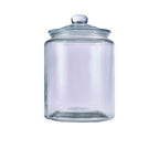 GenWare Glass Biscotti Jar 6L Box of 4