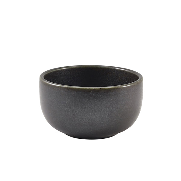 Terra Porcelain Black Round Bowl 12.5cm Pack of 6