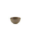 Terra Porcelain Matt Grey Scalloped Round Bowl 13.8cm Pack of 6