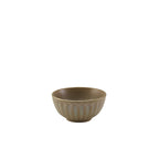 Terra Porcelain Matt Grey Scalloped Round Bowl 13.8cm Pack of 6