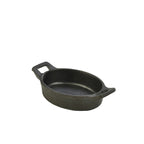 Mini Cast Iron Oval Eared Dish 12 x 9 x 3cm Pack of 6
