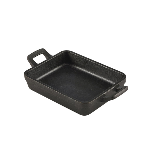 Mini Cast Iron Rectangular Dish 14x11x3cm Pack of 6