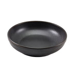 Terra Porcelain Black Coupe Bowl 23cm Pack of 6