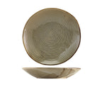 Terra Porcelain Grey Organic Coupe Bowl 26cm Pack of 6