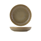 Terra Porcelain Matt Grey Scalloped Coupe Bowl 22.8cm Pack of 6