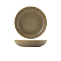 Terra Porcelain Matt Grey Scalloped Coupe Bowl 22.8cm Pack of 6