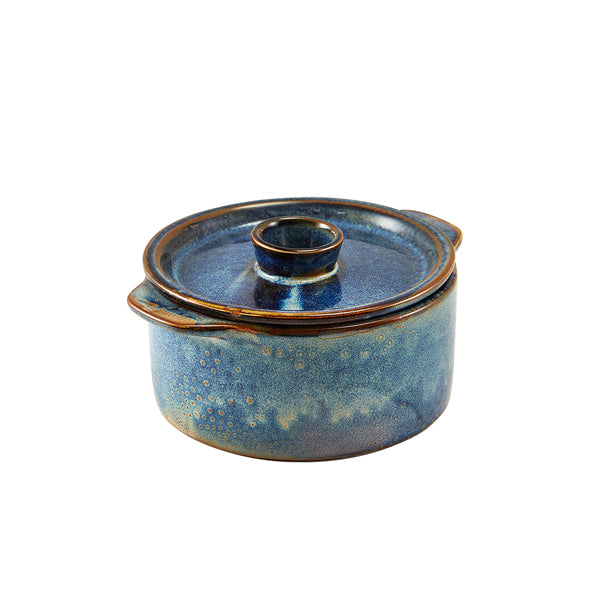 Terra Porcelain Aqua Blue Mini Casserole Dish 14cm Pack of 6