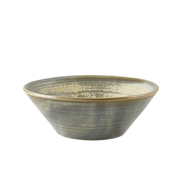 Terra Porcelain Matt Grey Conical Bowl 14cm Pack of 6
