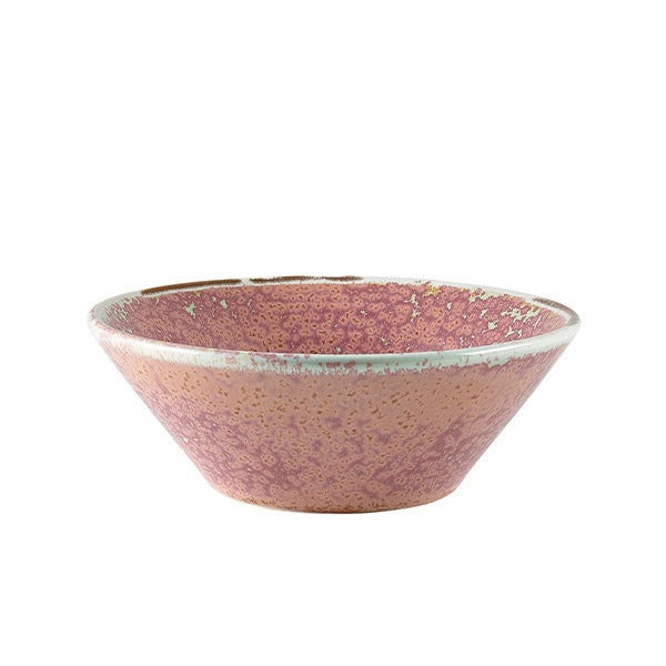 Terra Porcelain Rose Conical Bowl 14cm Pack of 6
