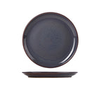 Terra Stoneware Rustic Blue Coupe Plate 19cm Pack of 6