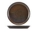 Terra Porcelain Black Coupe Plate 27.5cm Pack of 6