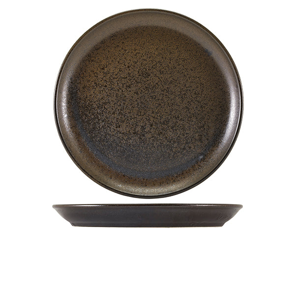 Terra Porcelain Black Coupe Plate 30.5cm Pack of 6