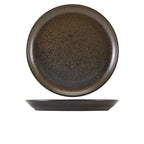 Terra Porcelain Black Coupe Plate 30.5cm Pack of 6