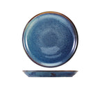 Terra Porcelain Aqua Blue Coupe Plate 19cm Pack of 6
