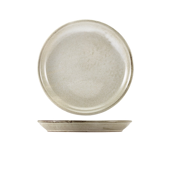 Terra Porcelain Grey Coupe Plate 19cm Pack of 6