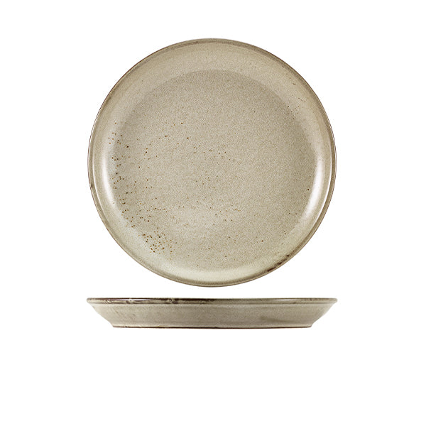 Terra Porcelain Grey Coupe Plate 24cm Pack of 6