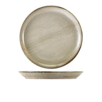 Terra Porcelain Grey Coupe Plate 27.5cm Pack of 6