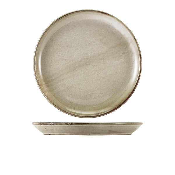Terra Porcelain Grey Coupe Plate 27.5cm Pack of 6